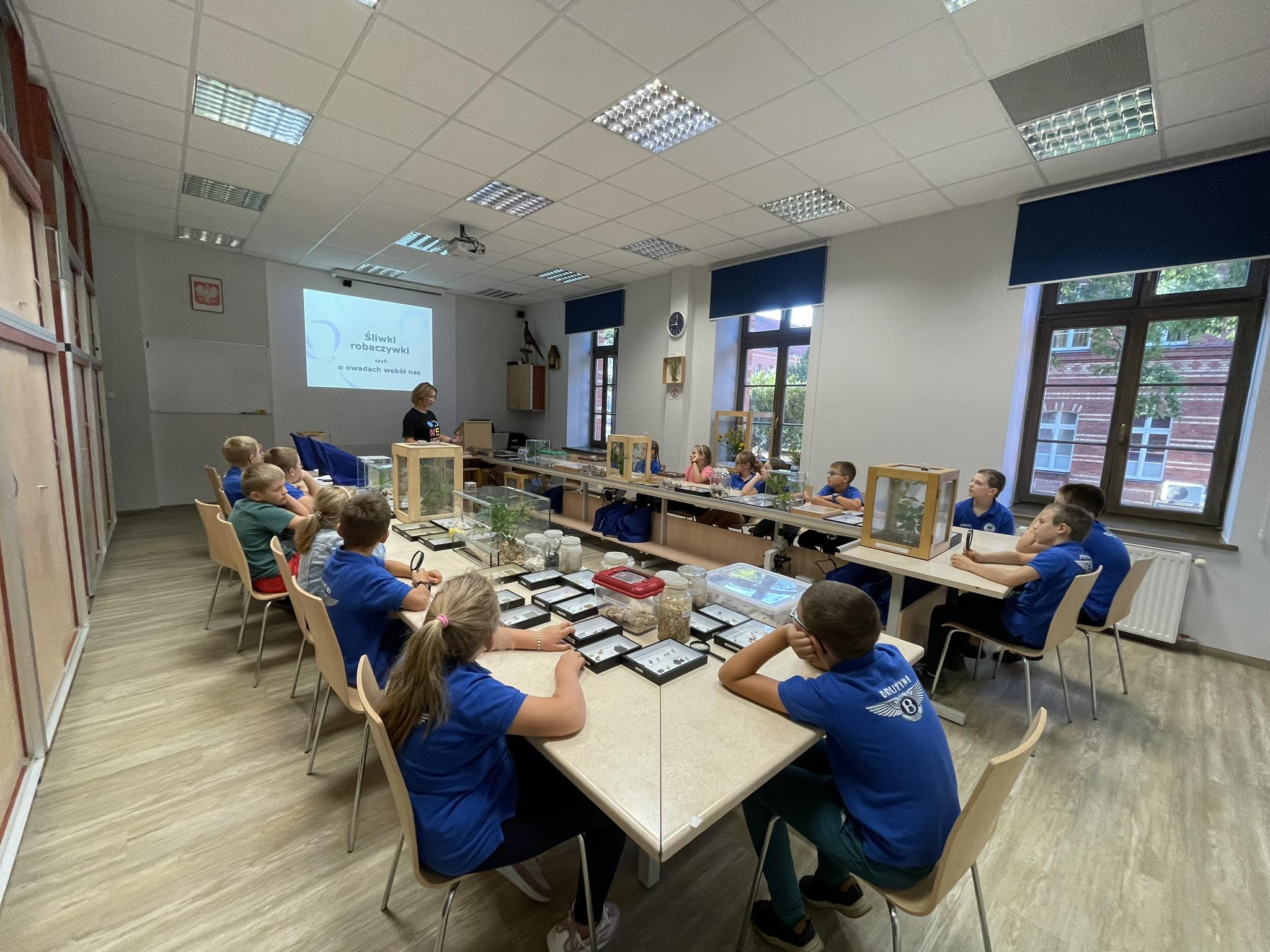 uczniownie na wykładzie