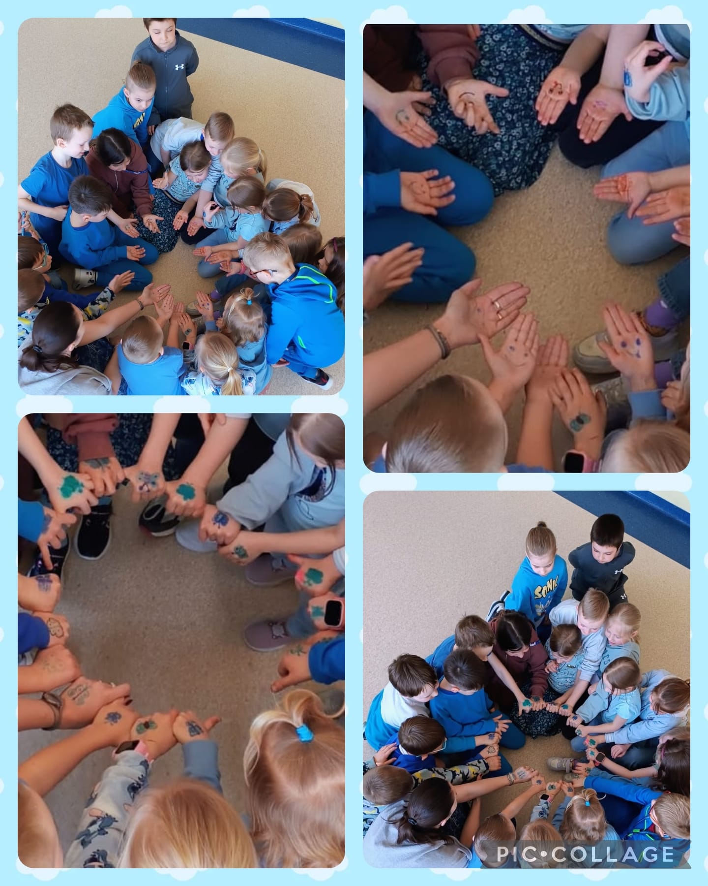 uczniowie SP9 podczas warsztatów sensorycznych