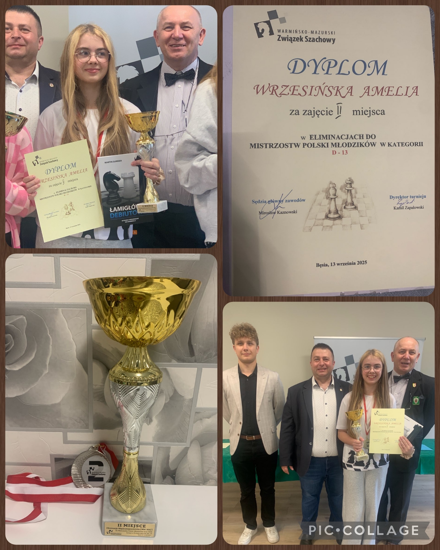 Uczennica SP9 na zawodach szachowych