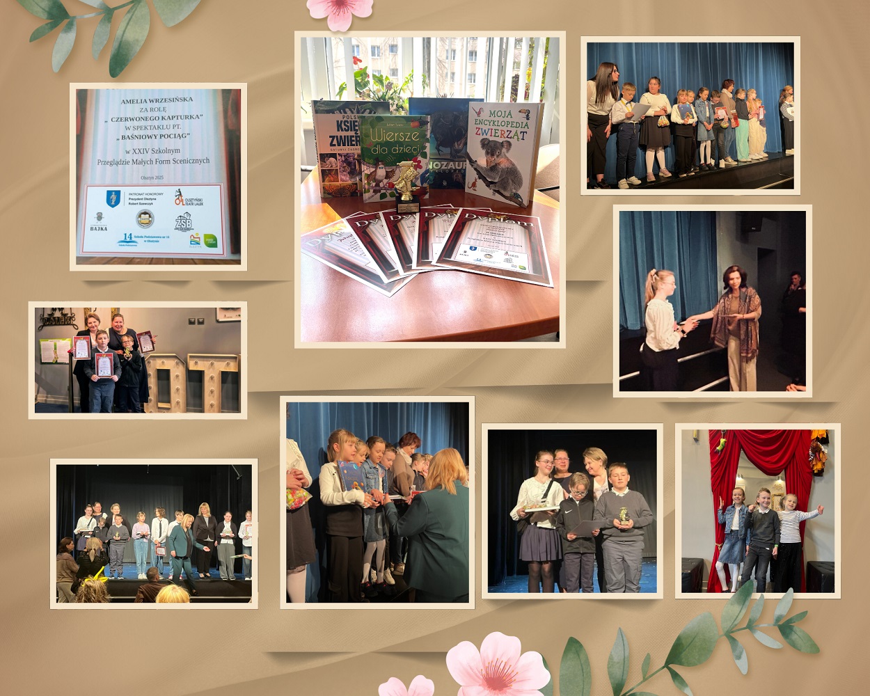 Wręczenie nagród za udział w przeglądzie teatralnym