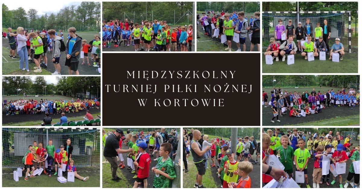 uczestnicy turnieju na boisku