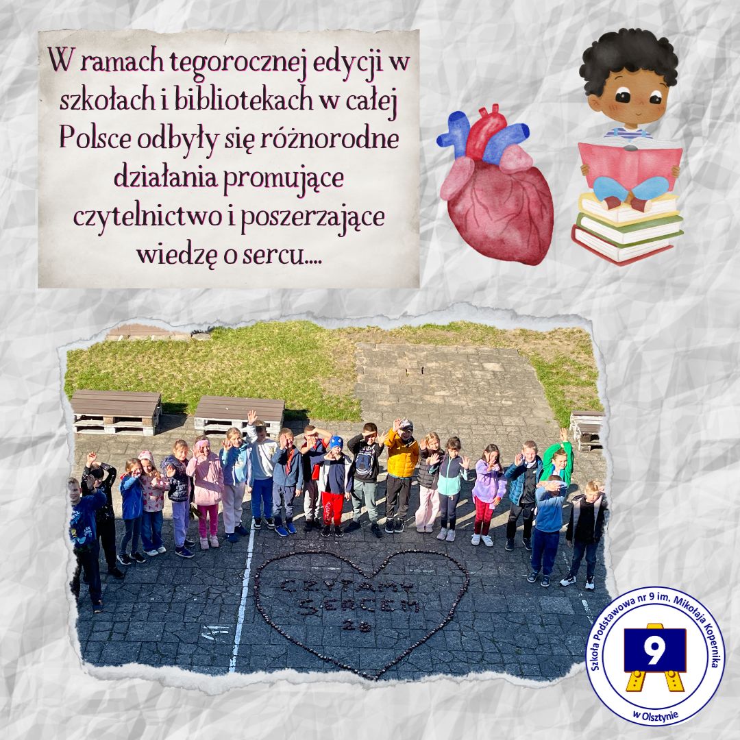 uczniowie biorący udział w akcji czytelniczej