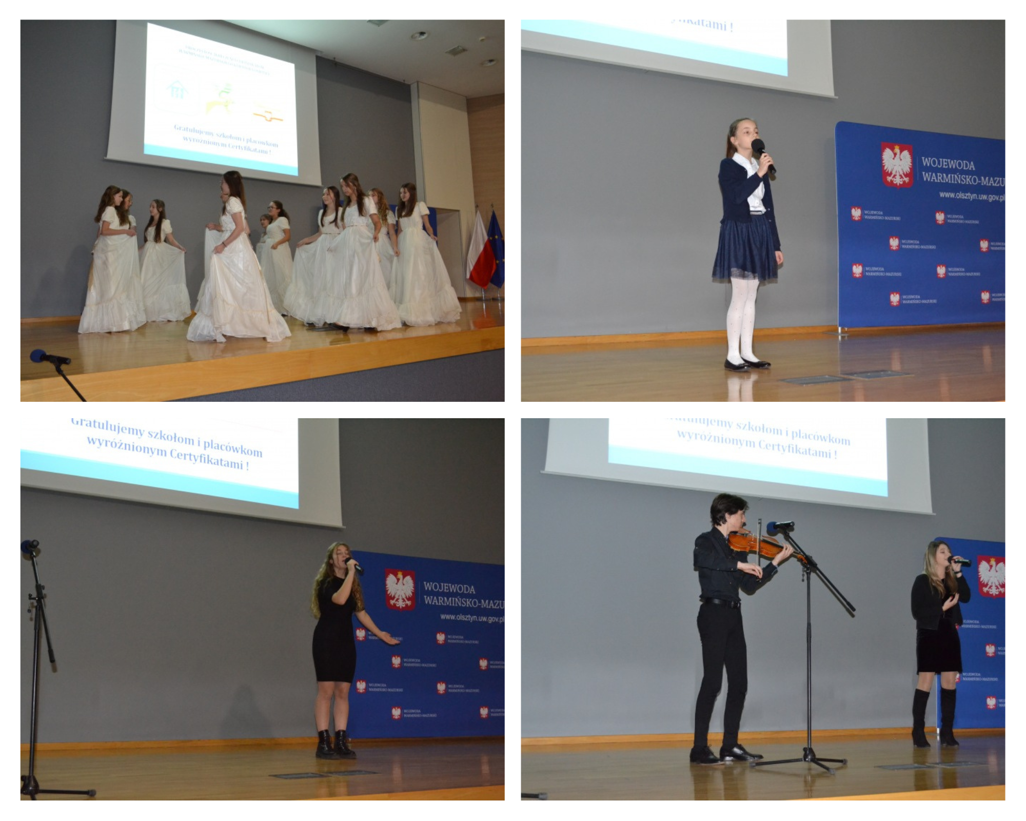 soliści wykonują utwory na scenie